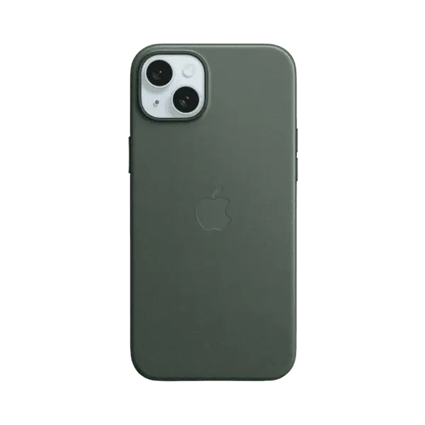 Apple iPhone 15 Plus Finewoven Case MT4F3ZM A Evergreen With MagSafe