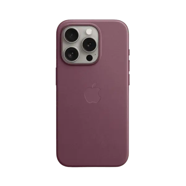 Apple iPhone 15 Pro Finewoven Case MT4L3ZM A Mulberry With MagSafe