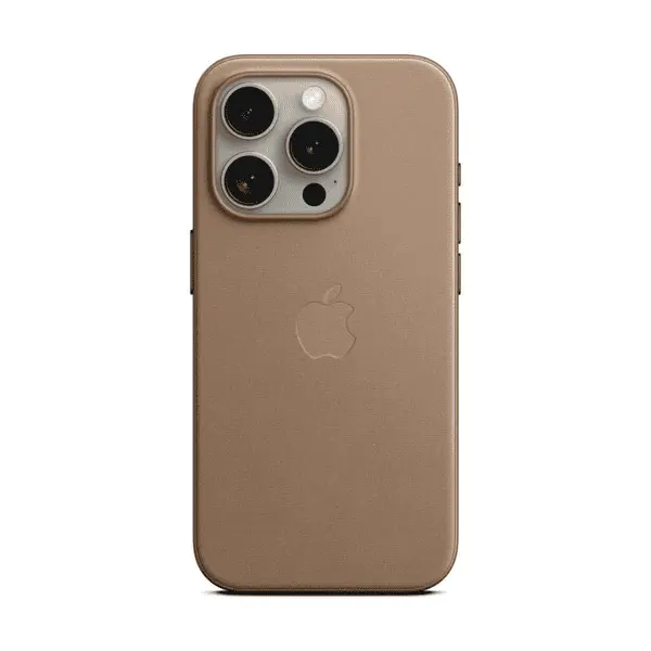 Apple iPhone 15 Pro Finewoven Case With MagSafe Taupe