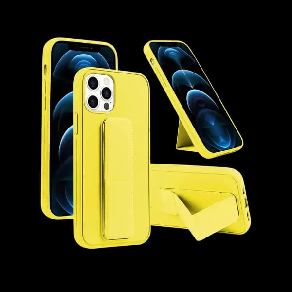Back Cover With Grip For iPhone 12 12PRO Yellow