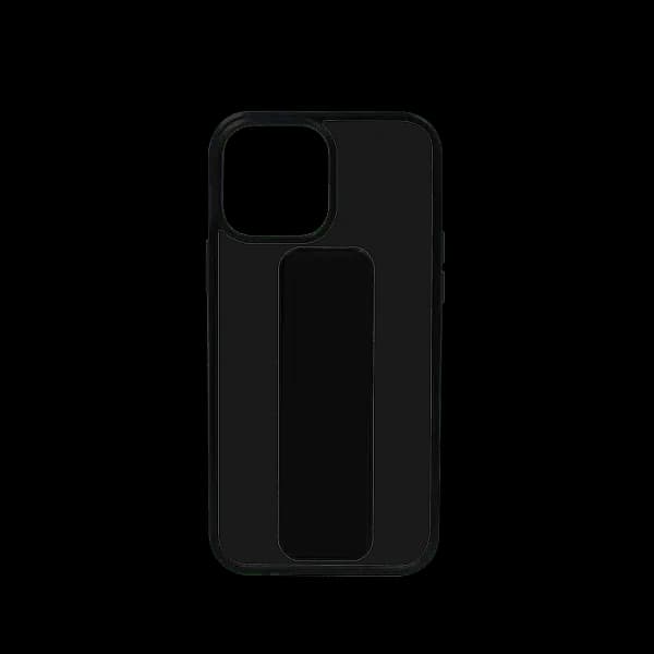 Back Grip Transparent Metal Case iPhone 13 Pro Max Black
