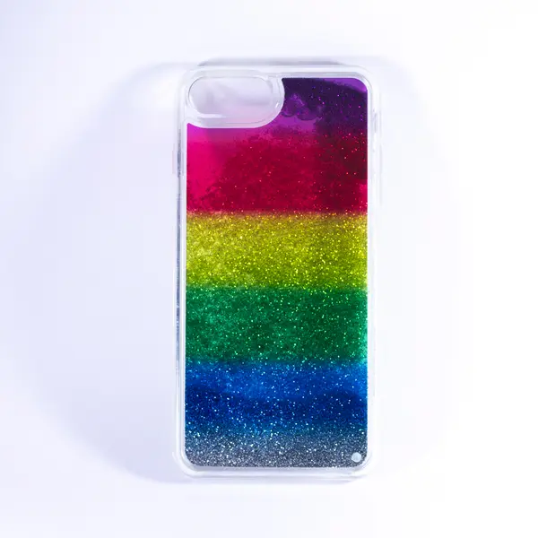 Bling Bally Liquid Rainbow Hard Cover IPHONE8