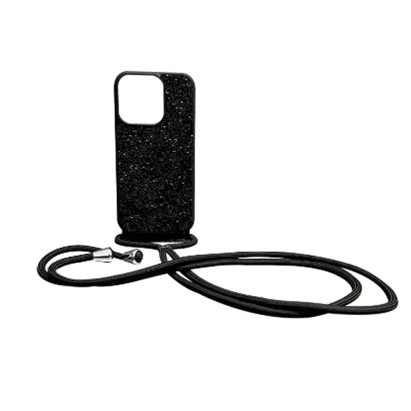 Bling World Rope Hard Cover iPhone 16 Pro Black