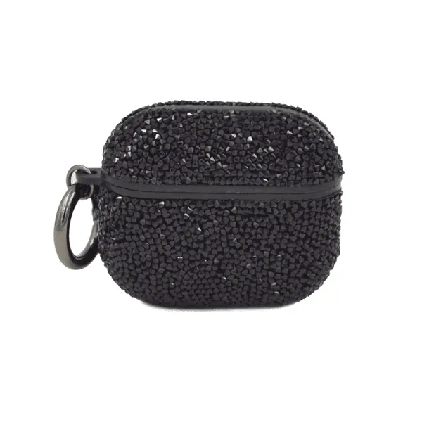 Bling World Stone Hard AirPods PRO2 Case Black
