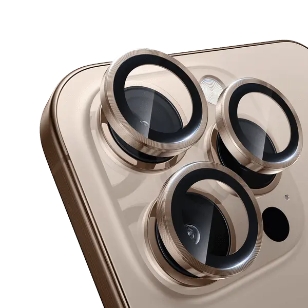 Camera Lens Protector For iPhone 16 Pro Max Desert Titanium
