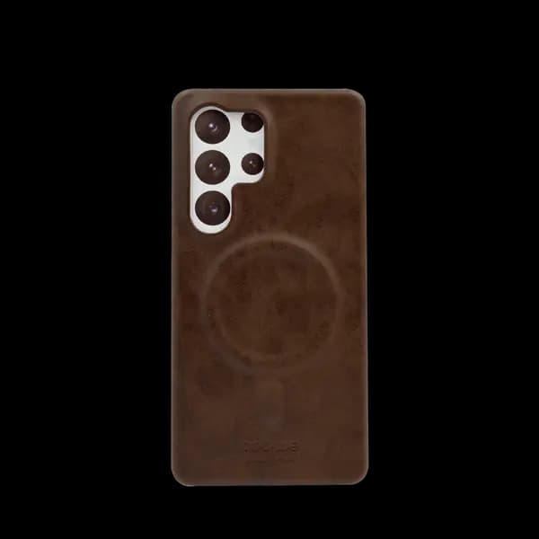 Coblue Brown Pu Leather Magnetic Case