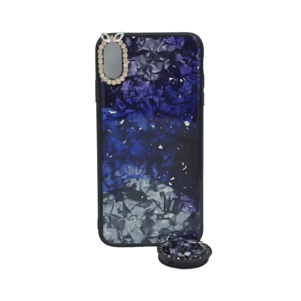 Crystal Pop Socket Case Xs Blue