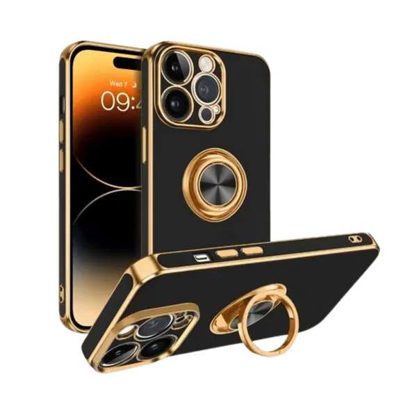 Dezoe Ring Case iPhone 14 Pro Black