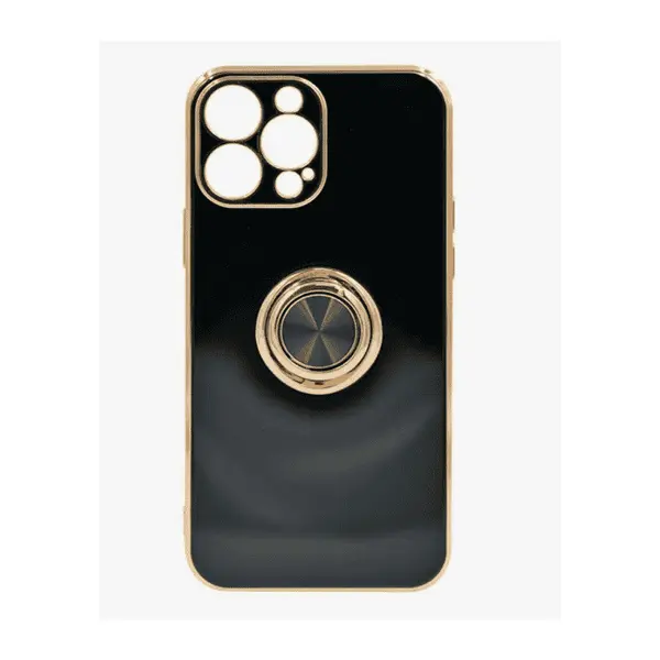 Dezoe Ring Design Case iPhone 12 Pro Black