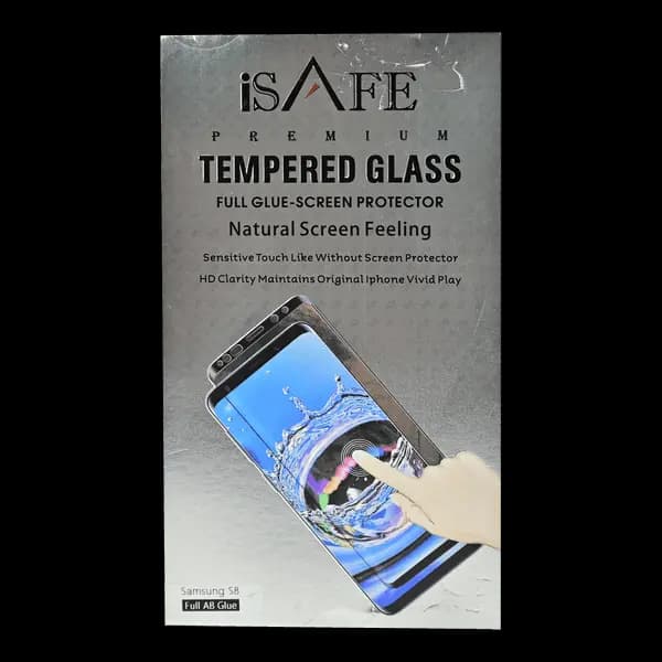 iSAFE HD Glass Screen Guard Full Glue Galaxy S8