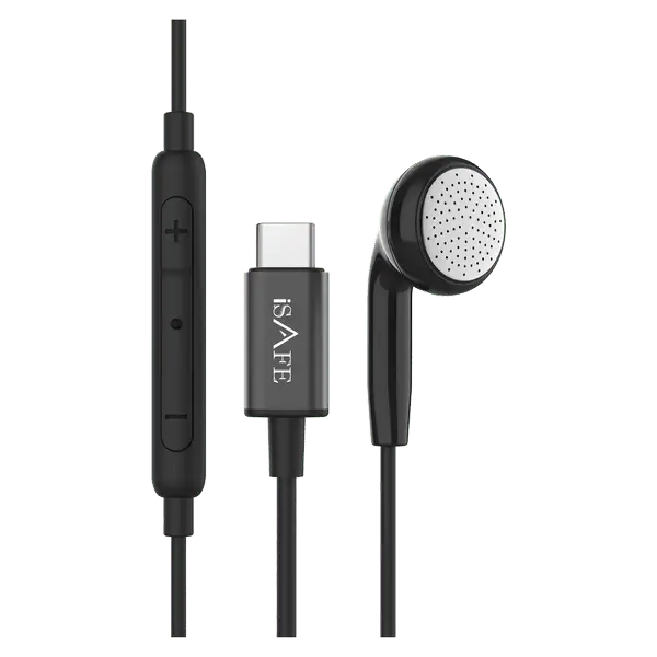 iSAFE Mono Type C Earphones Black