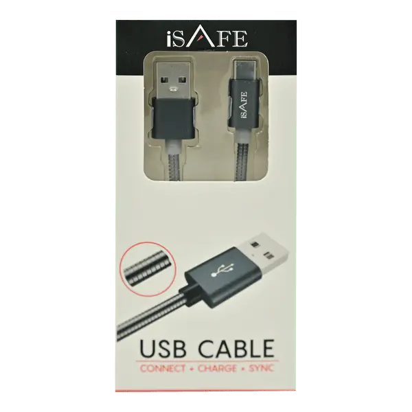 iSAFE USB Cable Type C Black