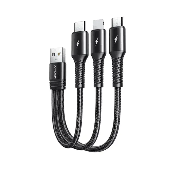 Joyroom 3 In 1 Lightning+typec Charging Cable 15CM