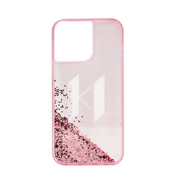 Karl Lagerfeld Liquid Glitter Big Kl Hard Case For iPhone 14 Pro Max