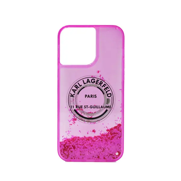 Karl Lagerfeld Liquid Glitter Rsg Hard Case For iPhone 14 Pro Max