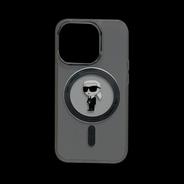 Karl Lagerfeld MagSafe Iml Ikonik Case iPhone 15 Pro Max Transparent