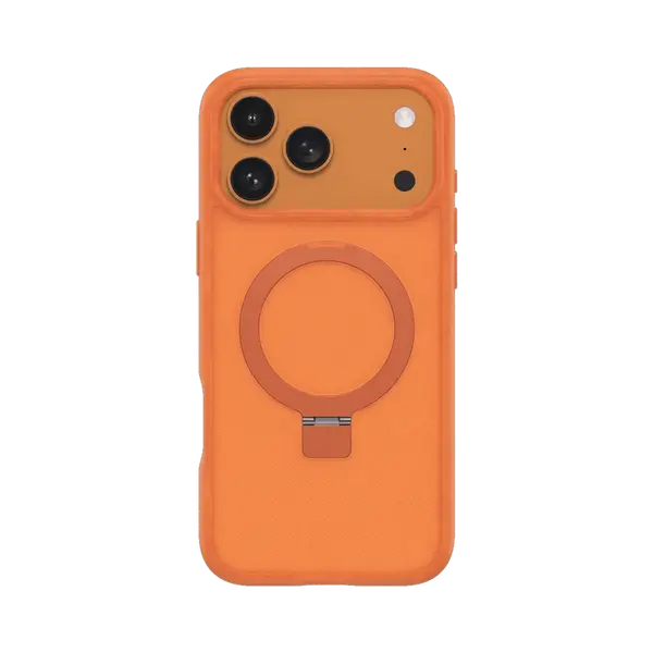 Keephone Magico Protective Ring Stand Case iPhone 17 Pro Max Cosmic Orange