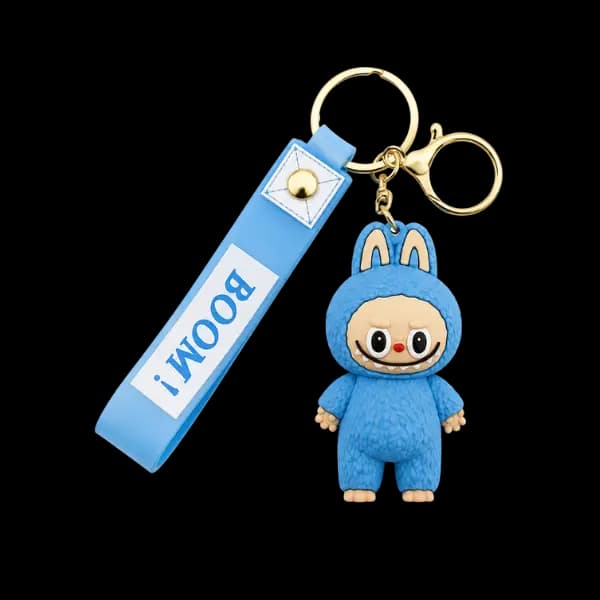Labubu Blue Monster Keychain