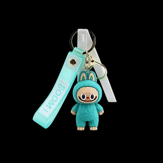 Labubu Keychain Dark Green