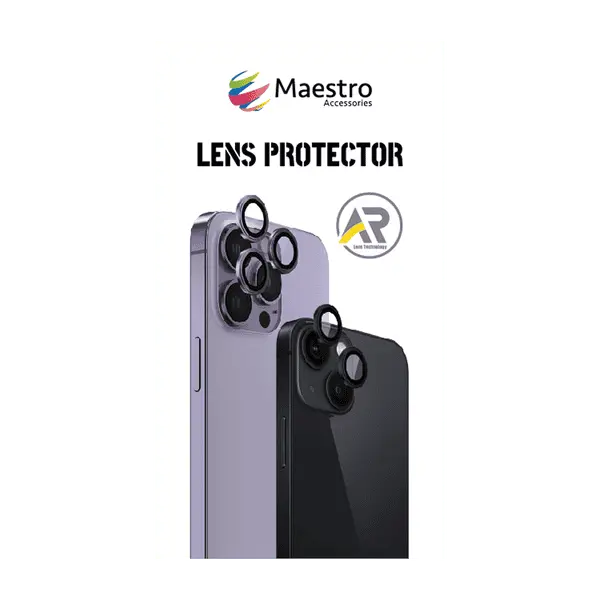 Maestro Anti Glare Lens Protector iPhone 14 Pro 14 Pro Max Gold