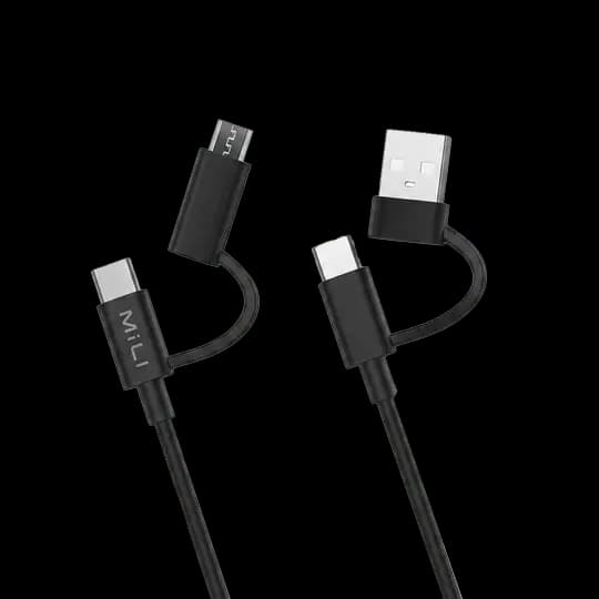Mili 4IN1 Cable 1M Black