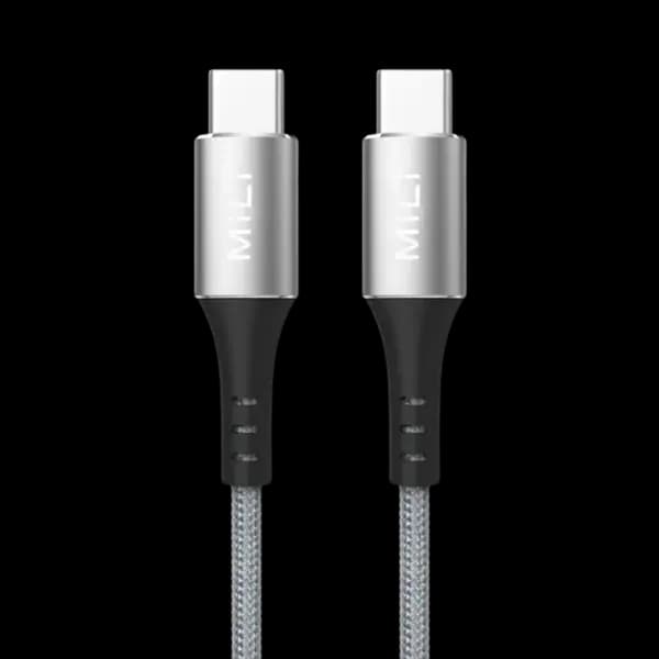 Mili Braided Type C To Type C Cable 1 M Gray