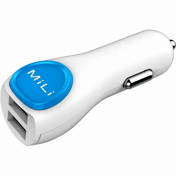 Mili Smart Dual Compact Car Charger White