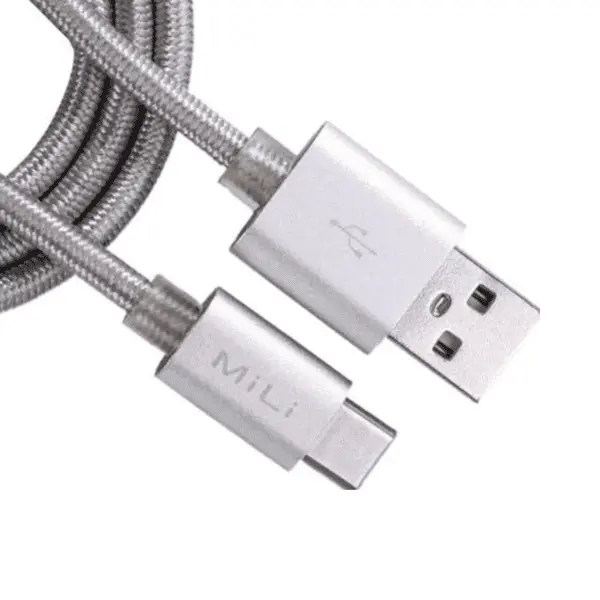 Mili Type C To USB Cable 1 M Silver
