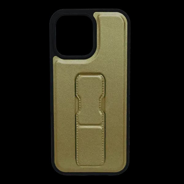 Mocome Grip Stand Holder Case For iPhone 16 Pro Desert Titanium