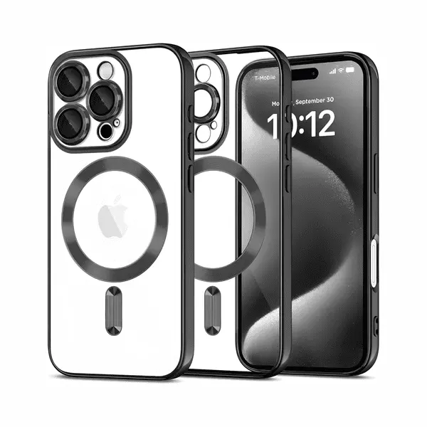 Movenchy Tpu MagSafe Case For iPhone 15 Pro Black Titanium