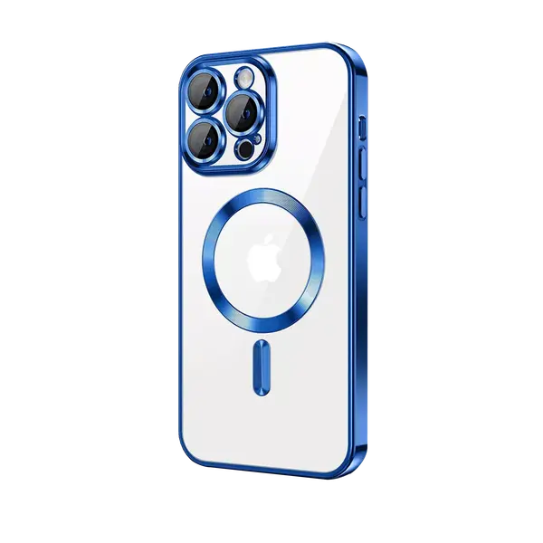 Movenchy Tpu MagSafe Case For iPhone 15 Pro Blue Titanium