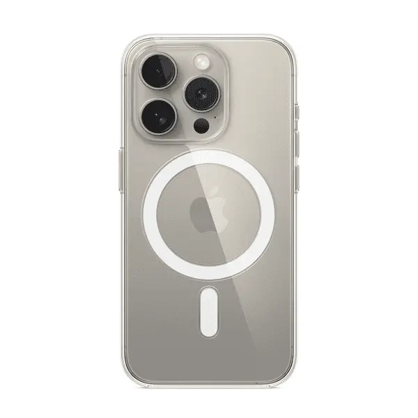 Movenchy Tpu MagSafe Case iPhone 15 Pro Natural Titanium