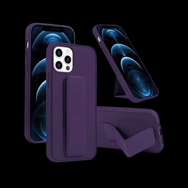 My Choice Leather Grip Case iPhone 14 Pro Max Purple
