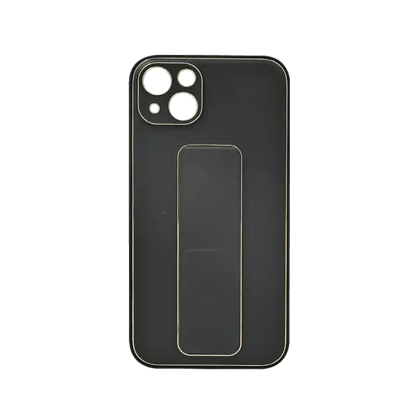 My Choice Leather Grip Cover iPhone 15 Plus Black