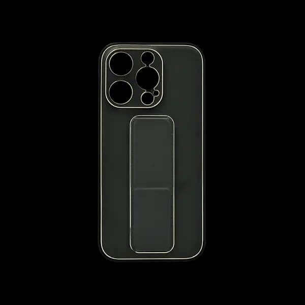 My Choice Leather Grip Cover iPhone 15 Pro Black