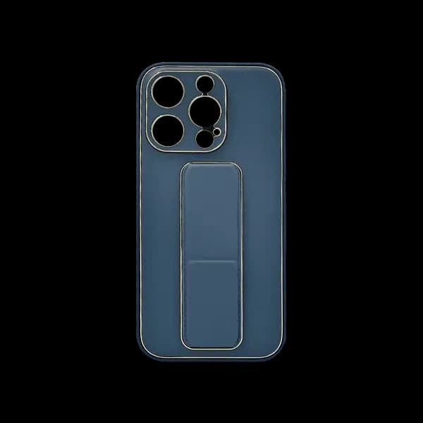 My Choice Leather Grip Cover iPhone 15 Pro Blue