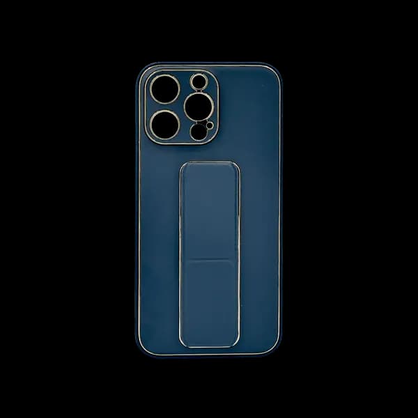 My Choice Leather Grip Cover iPhone 15 Pro Max Blue