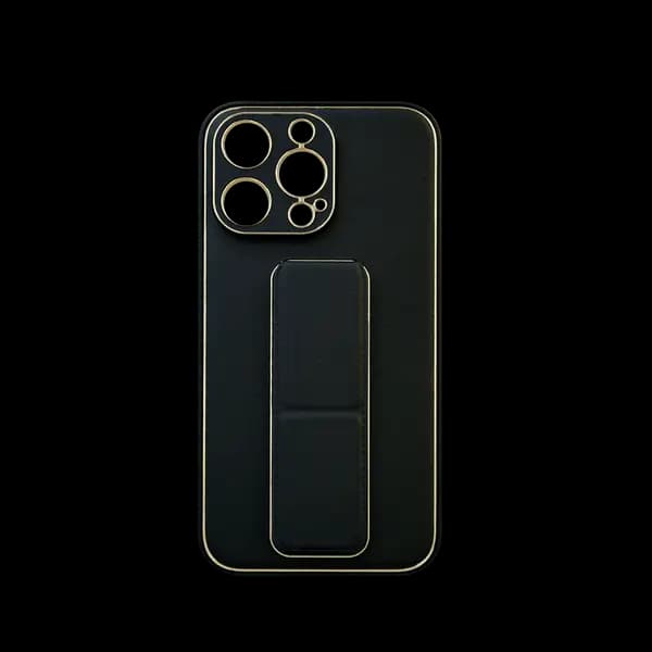 My Choice Pu Leather Case With Magnetic Grip For iPhone 13 Pro Max Black