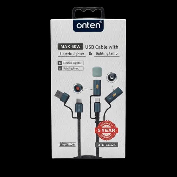 Onten Max 60W Otn CC326 Multifunctional USB Cable 1 2M