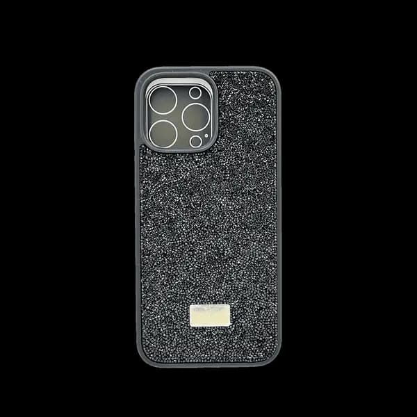 Swarovski Bling World Black Case For iPhone 16 Pro Max