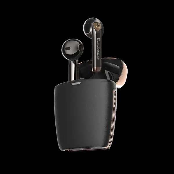 Tonino Lamborghini Calf Leather Wireless Bluetooth Headphone TL69 Black