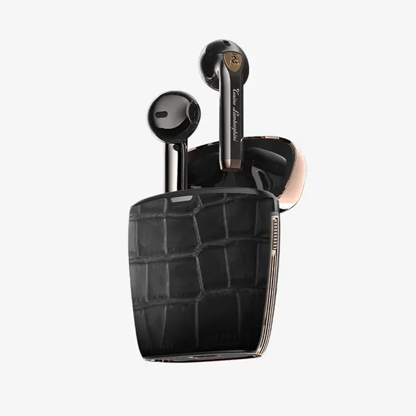 Tonino Lamborghini Crocodile Leather Wireless Bluetooth Headphone TL69 Black