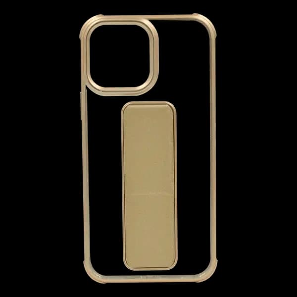 Transparent Back Cover Grip iPhone 13 Pro Max Gold