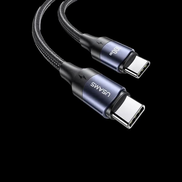 Usams SJ524 Type C To Type C 100W PD Fast Charging Cable 1 2 Metre