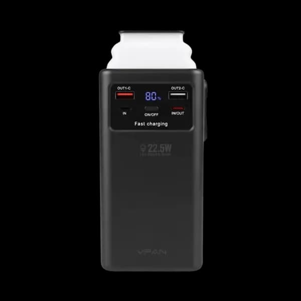 Vfan 50000MAH Fast Charging LED Powerbank F30 Black