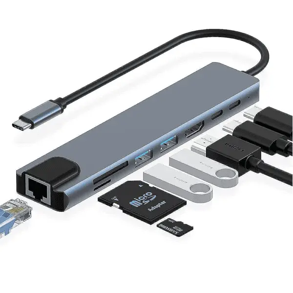 X Zea 8 In 1 USB C Multi Function Docking Station UC921